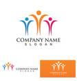 family care logo and symbol vector image vector image