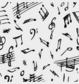 pattern withl notes vector image