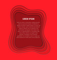 background with paper cut out layers vector image
