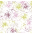 elegance seamless pastel flower pattern vector image