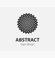 swirl logo design element logotype company vector image vector image