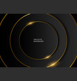 black circles with gold lines vector image vector image