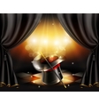 magic tricks background vector image vector image