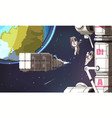 space mission background vector image vector image