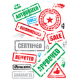 stamp set vector image