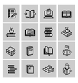 black book icons set vector image vector image