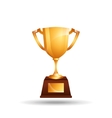 trophy gold design vector image