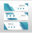 blue abstract corporate business banner template vector image
