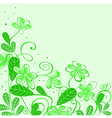 abstract flower background vector image