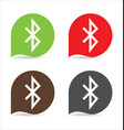 bluetooth sign icon vector image