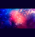 cosmic beautiful colorful space background vector image vector image