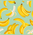 tropical banana seamless background exotic vector image