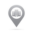 hotel map pointer icon marker gps location flag vector image