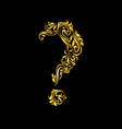 decorated question mark vector image