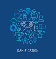 gamification concepts vector image vector image
