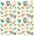 seamless retro geometric pattern background vector image vector image