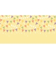birthday decorations bunting horizontal seamless vector image