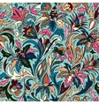 doodle colorful floral hand draw pattern vector image
