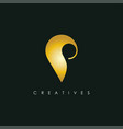 letter p icon logo design templatecreative vector image
