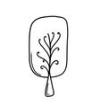 tree doodle icon drawing sketch hand drawn vector image