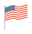 usa waving flag flat vector image