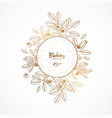 gold vintage with bluberry engraved vector image vector image