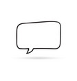 speech bubble cloud draw doodle brush sketch vector image