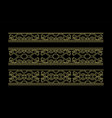 rectangle seamless golden decorative beauty royal vector image