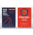 basketball tournament posters vector image