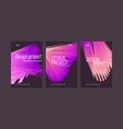 a set modern backgrounds with abstract elements vector image