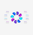 infographic cycle diagram with 8 options vector image vector image