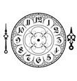vintage clock vector image vector image