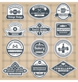 retro emblems set vector image