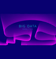 technology concept background banner big data vector image vector image