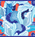 winter patterns feathers vector image vector image