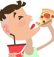 junkfood pizza vector image