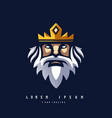 king logo vector image vector image
