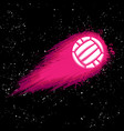 space comet waterpolo background vector image vector image
