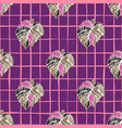 hand drawn embroidery monstera leaves tropical vector image vector image