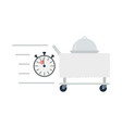 fast room service icon vector image