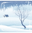 winter landscape vector image vector image