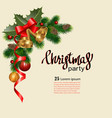 christmas postcard vector image
