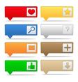 map markers with icons vector image vector image