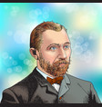 vincent van gogh vector image vector image