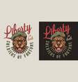 colorful military vintage badge vector image