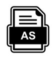 as file document icon vector image