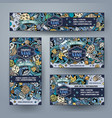 corporate identity templates set vector image vector image