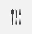 fork and spoon icon restaurant icon vector image