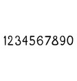 numbers set vector image