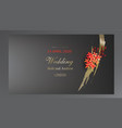 tropical black and gold leaves on dark background vector image
